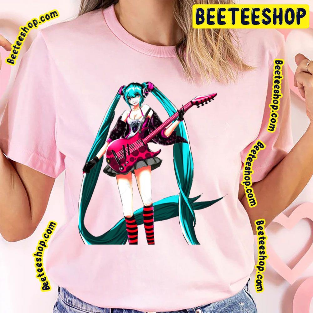 Guitar Hatsune Miku Beeteeshop Trending Unisex T-Shirt