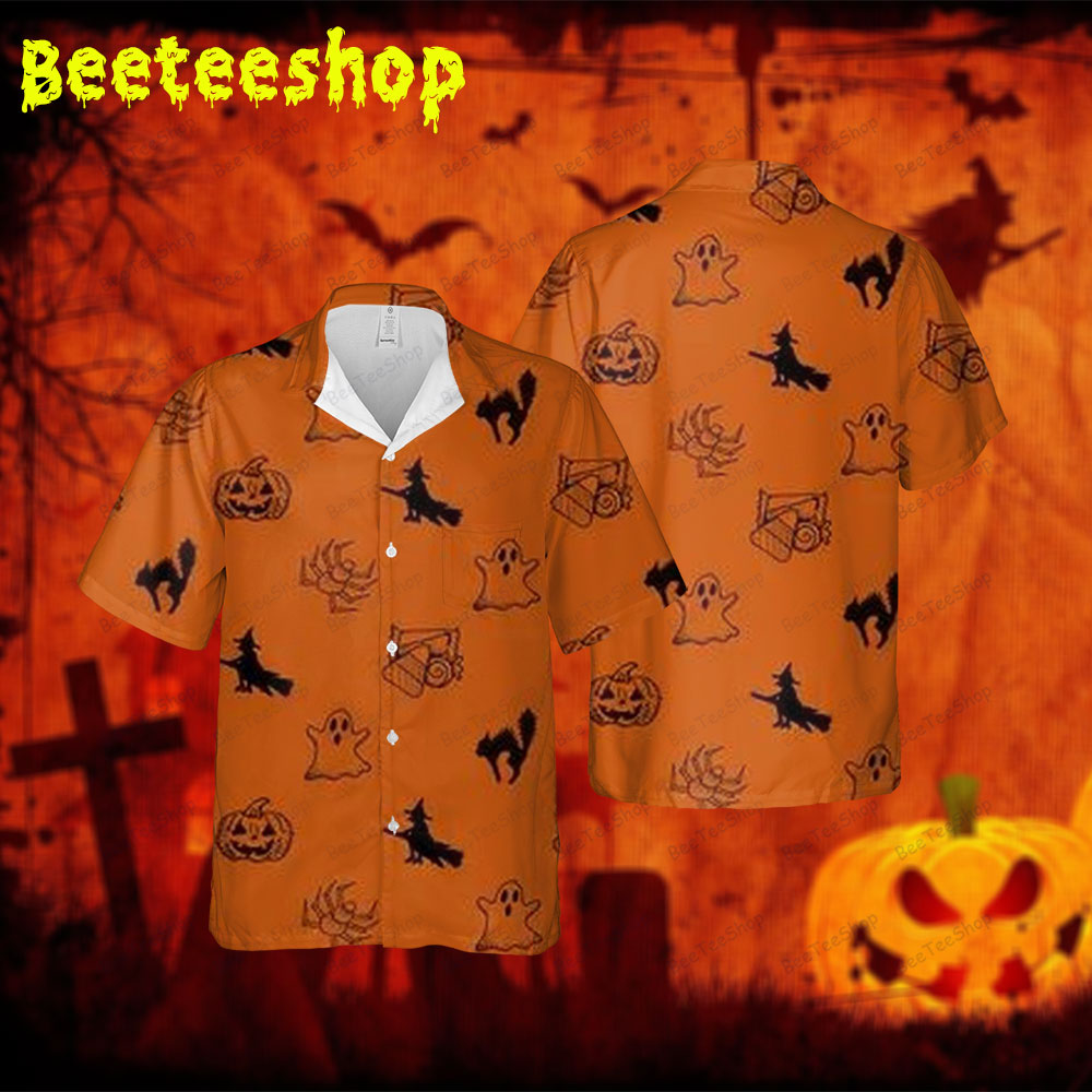 Halloween 054 Spread Collar Hawaii Shirt