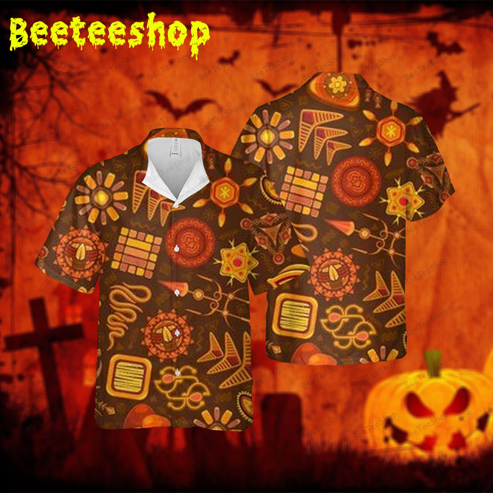 Halloween 378 Spread Collar Hawaii Shirt