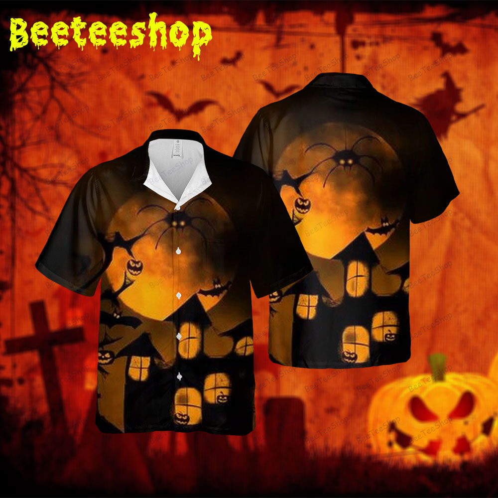 Halloween 387 Spread Collar Hawaii Shirt