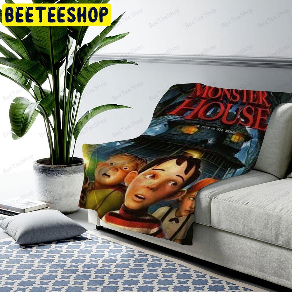 halloween Monster House movie Beeteeshop US Cozy Blanket