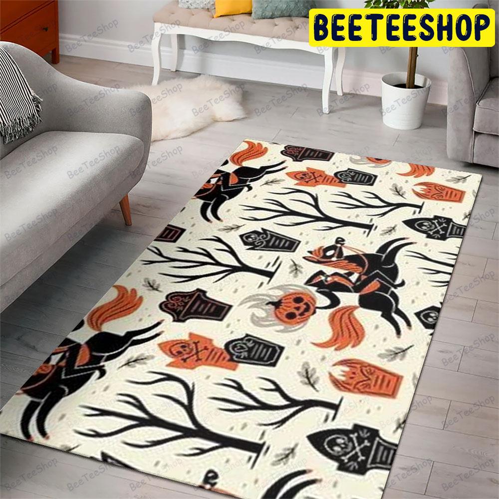 Halloween Pattern 041 Beeteeshop Rug Rectangle