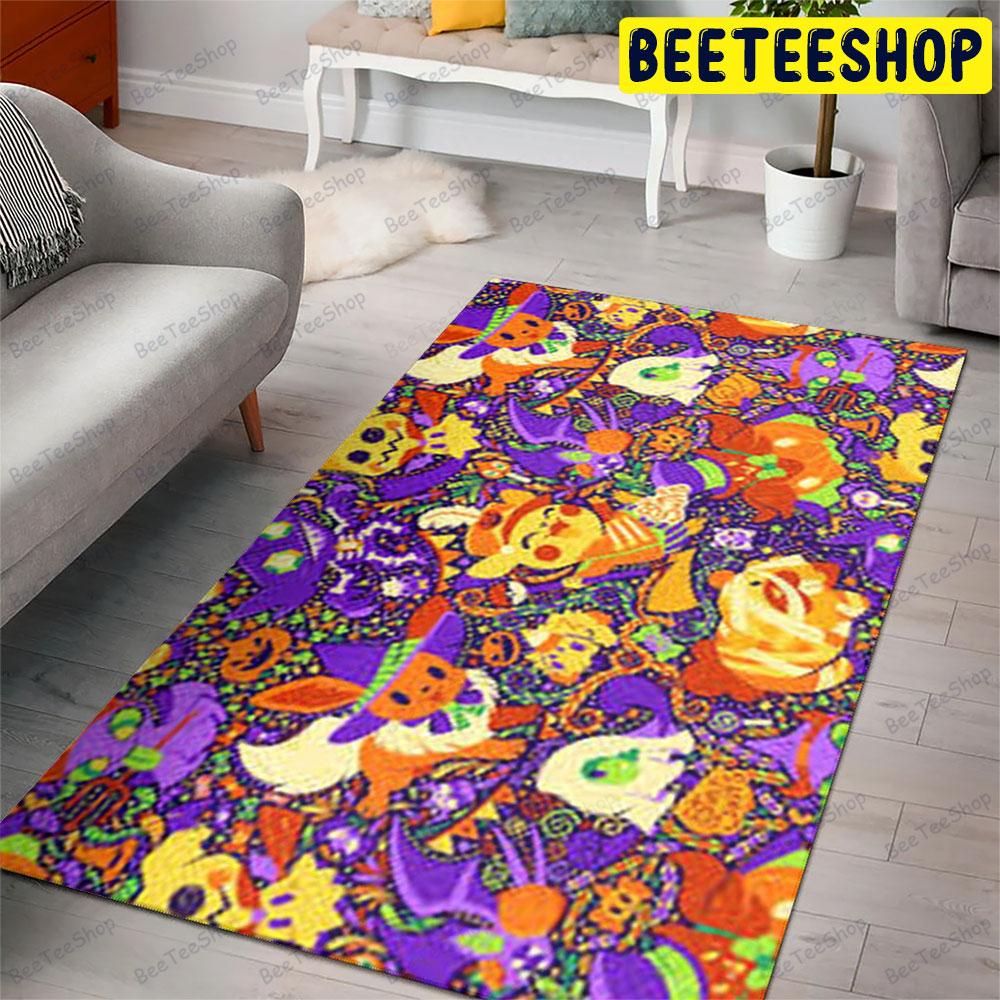 Halloween Pattern 105 Beeteeshop Rug Rectangle