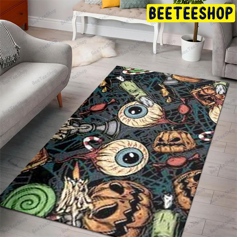 Halloween Pattern 130 Beeteeshop Rug Rectangle