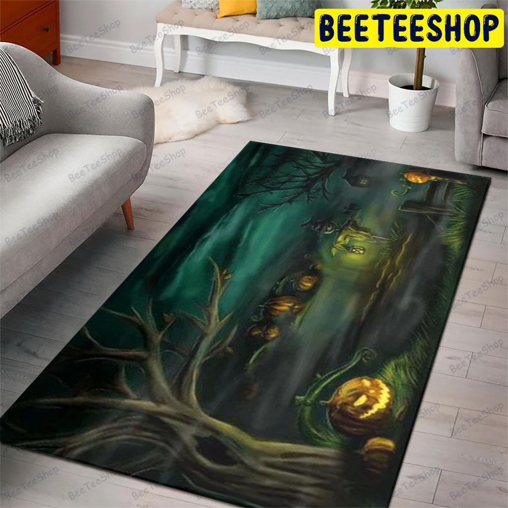 Halloween Pattern 250 Beeteeshop Rug Rectangle