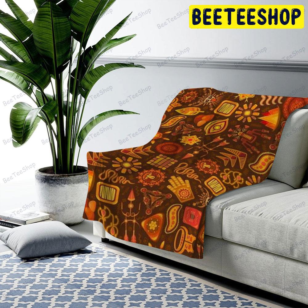 Halloween Pattern 378 Beeteeshop US Cozy Blanket