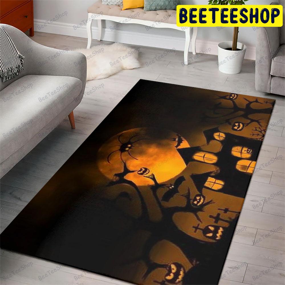 Halloween Pattern 387 Beeteeshop Rug Rectangle