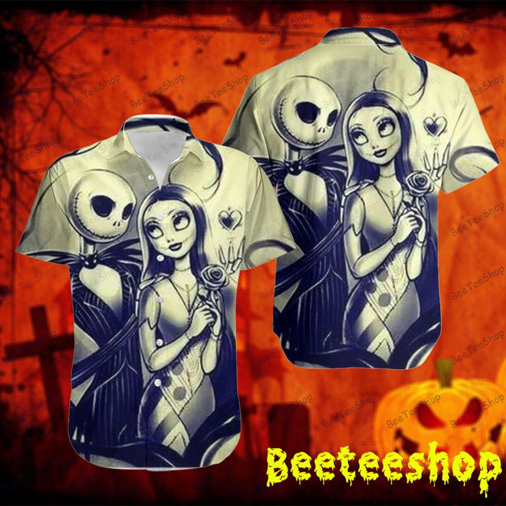 Happy Couple The Nightmare Before Christmas Halloween Beeteeshop Hawaii Shirt