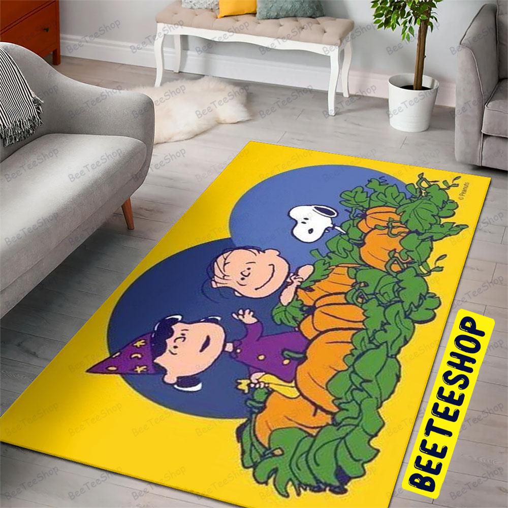 Happy Friends It’s The Great Pumpkin, Charlie Brown Halloween Beeteeshop Rug Rectangle