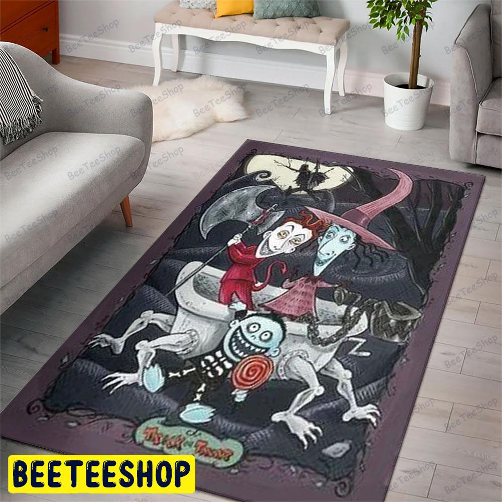 Happy The Nightmare Before Christmas Halloween Beeteeshop Rug Rectangle