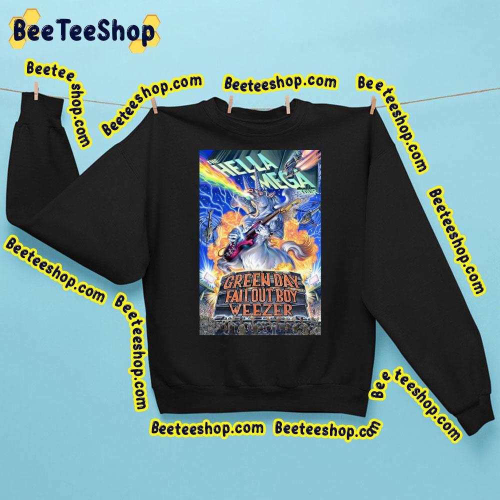 Hella Mega Tour Green Day Fall Out Boy Weezer Concert Beeteeshop Trending Unisex Sweatshirt