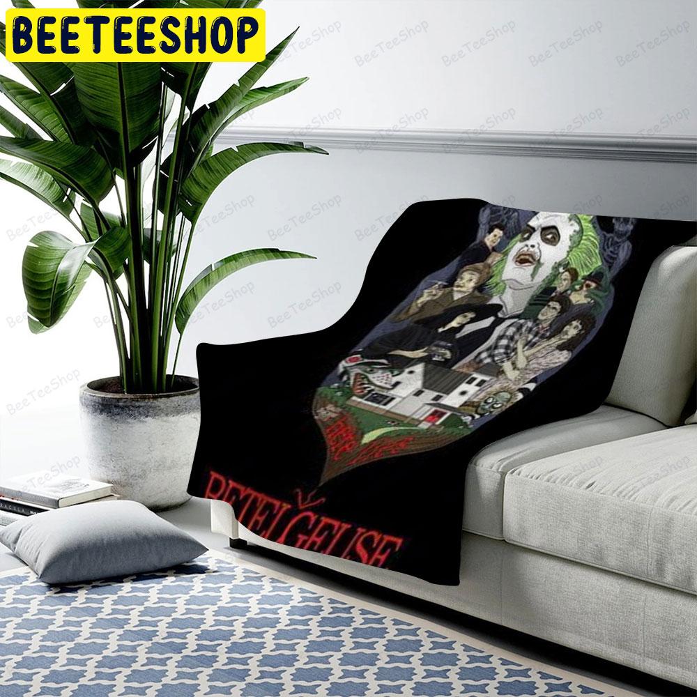 Here Movie Beetlejuice Halloween Beeteeshop US Cozy Blanket