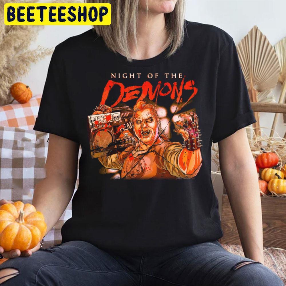 Horror Film Artwork Night Of The Demon Happy Halloween Beeteeshop Trending Unisex T-Shirt