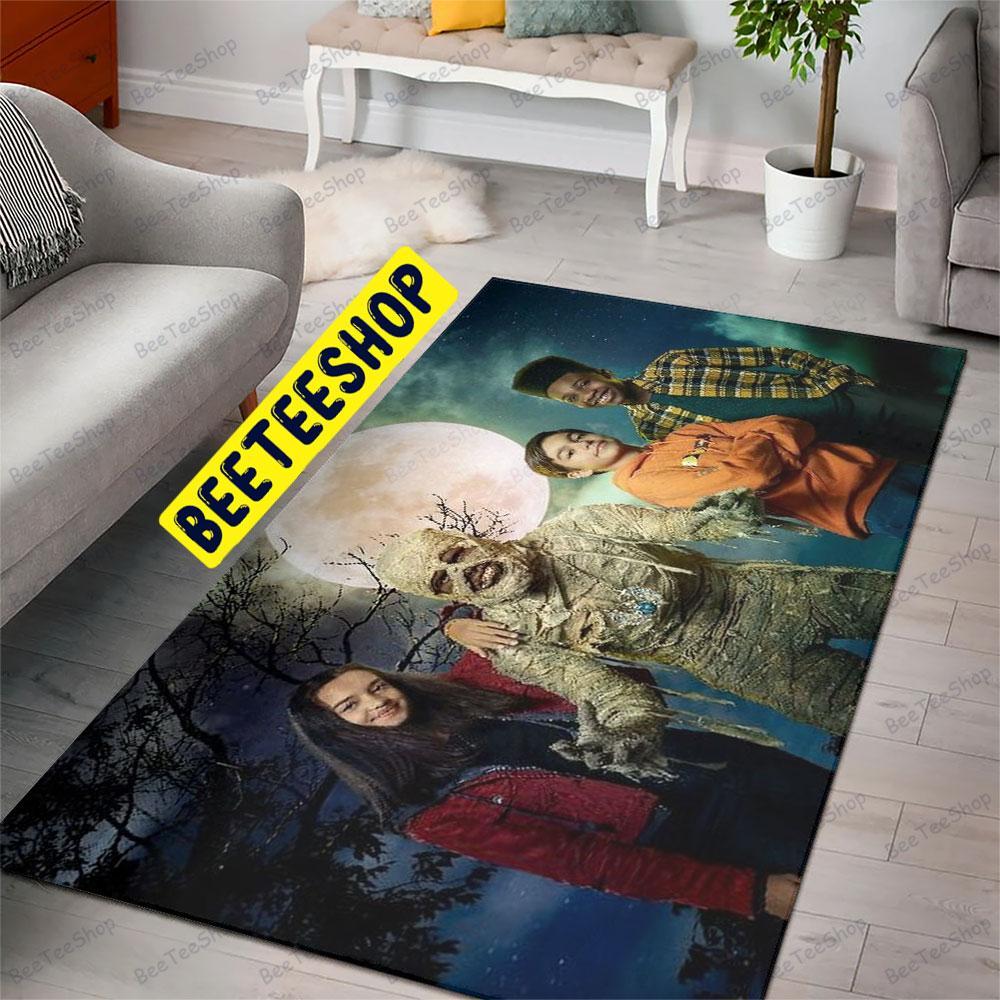 Horror Moon Under Wraps Halloween Beeteeshop Rug Rectangle