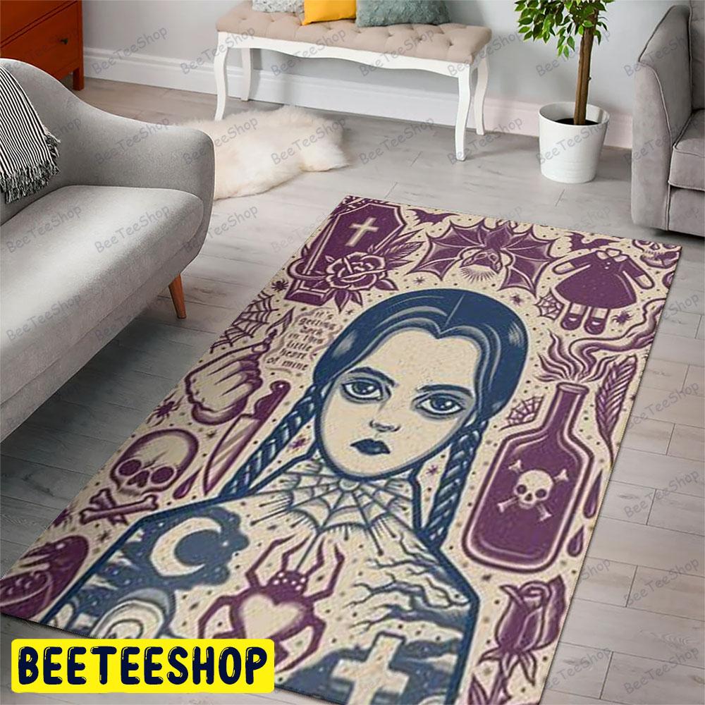 I Hate Everything The Addams Family Halloween Beeteeshop Rug Rectangle