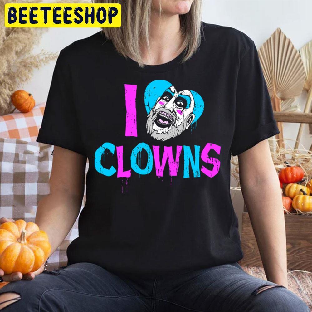 I Heart Clowns House Of 1000 Corpses Happy Halloween Beeteeshop Trending Unisex T-Shirt