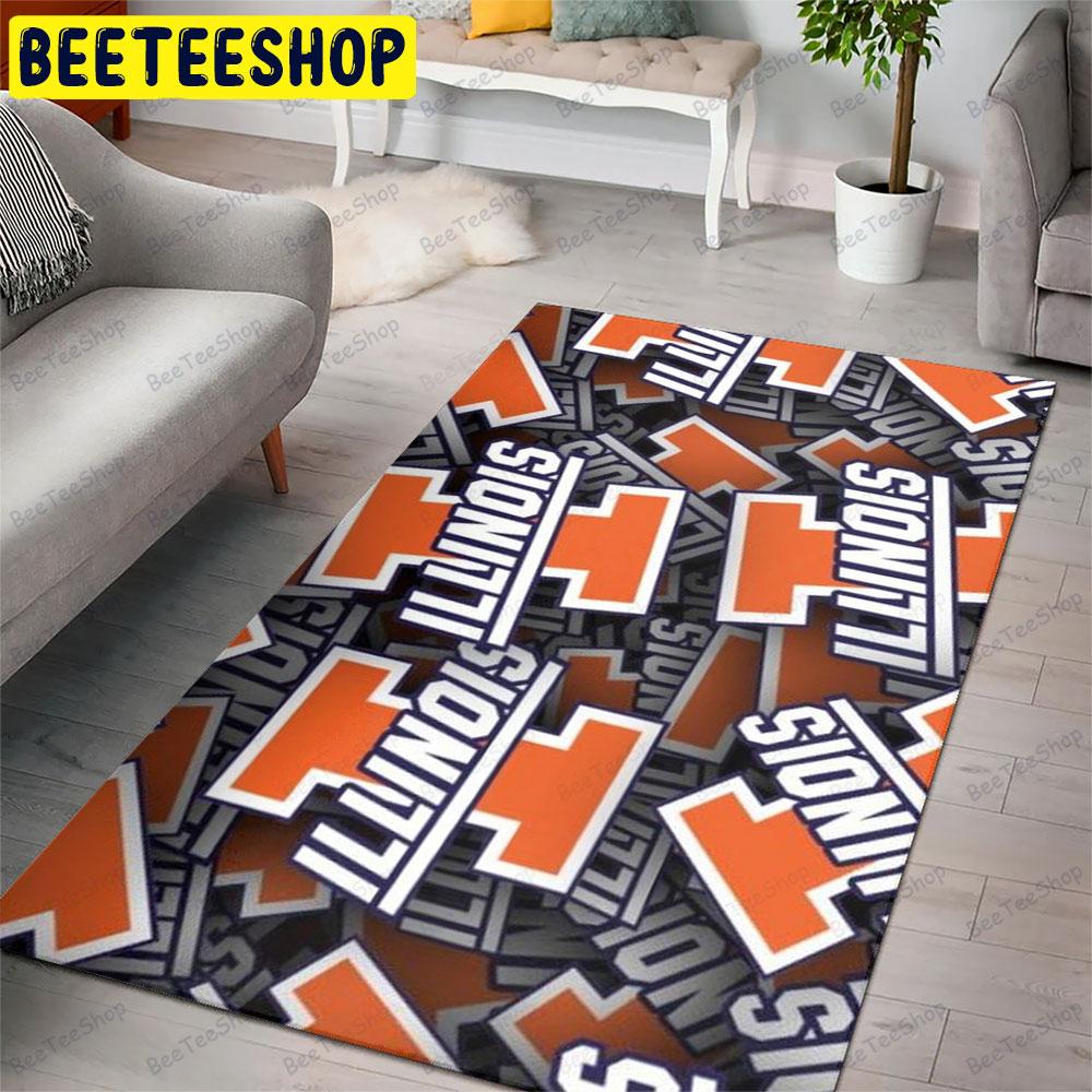 Illinois University American Sports Teams Beeteeshop Rug Rectangle