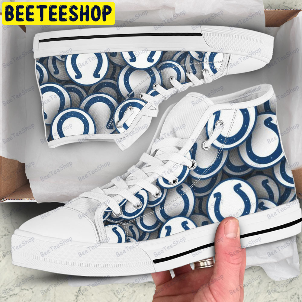 Indianapolis Colts American Sports Teams Adults High Top Canvas Shoes