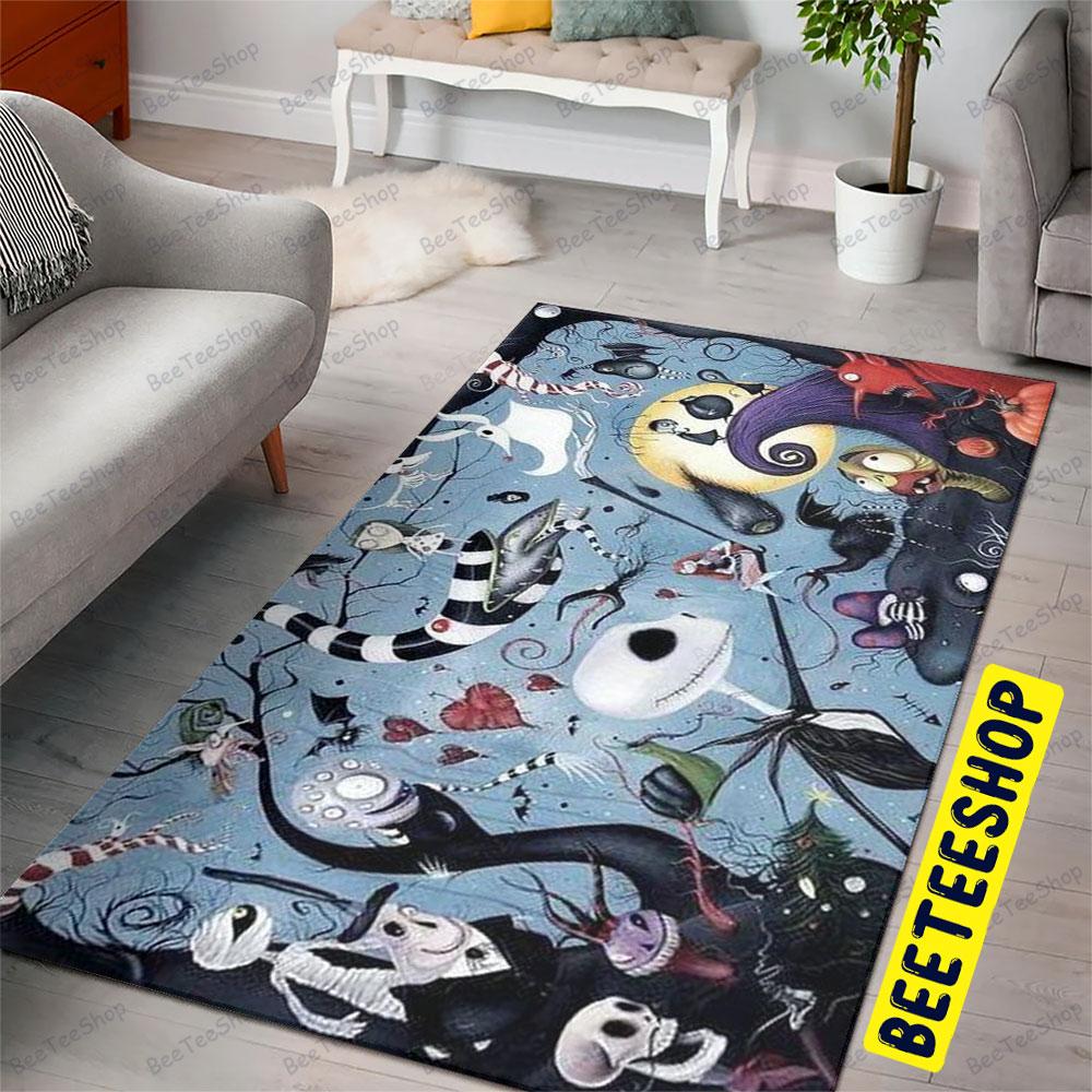 Jack’s World The Nightmare Before Christmas Halloween Beeteeshop Rug Rectangle