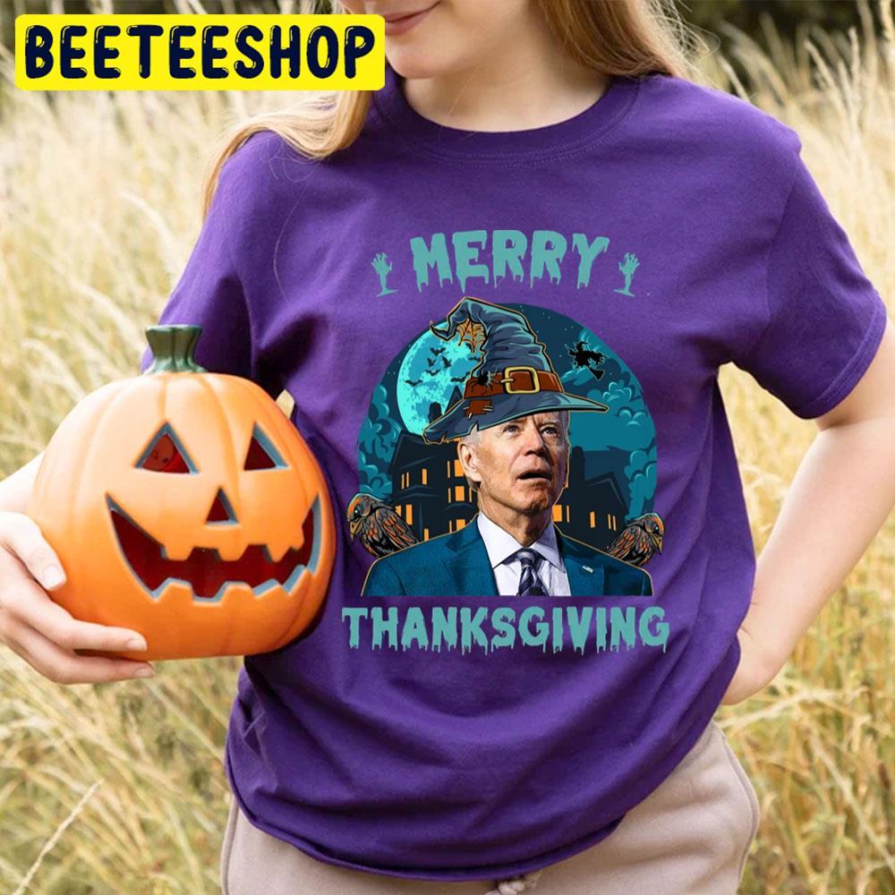 Joe Biden Confused Merry Thanksgiving For Halloween Beeteeshop Trending Unisex T-Shirt