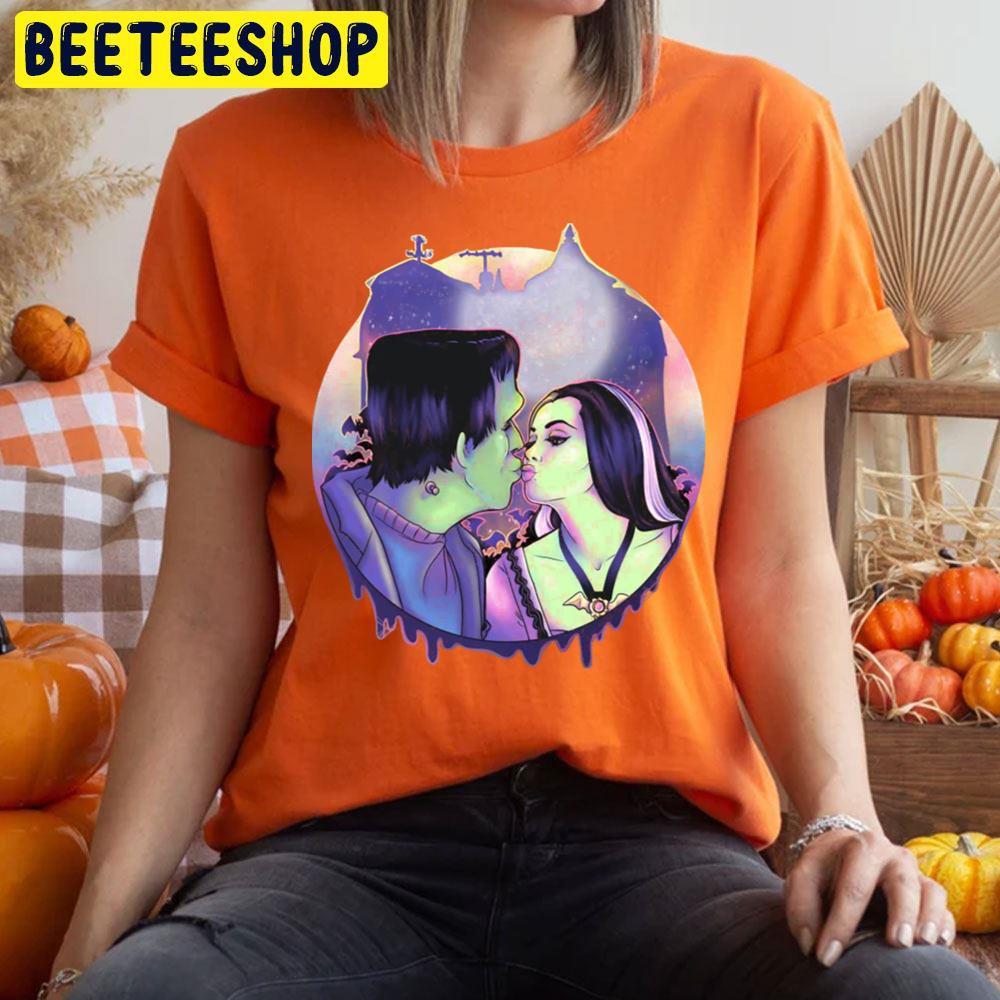 Kiss The Munsters Happy Halloween Beeteeshop Trending Unisex T-Shirt