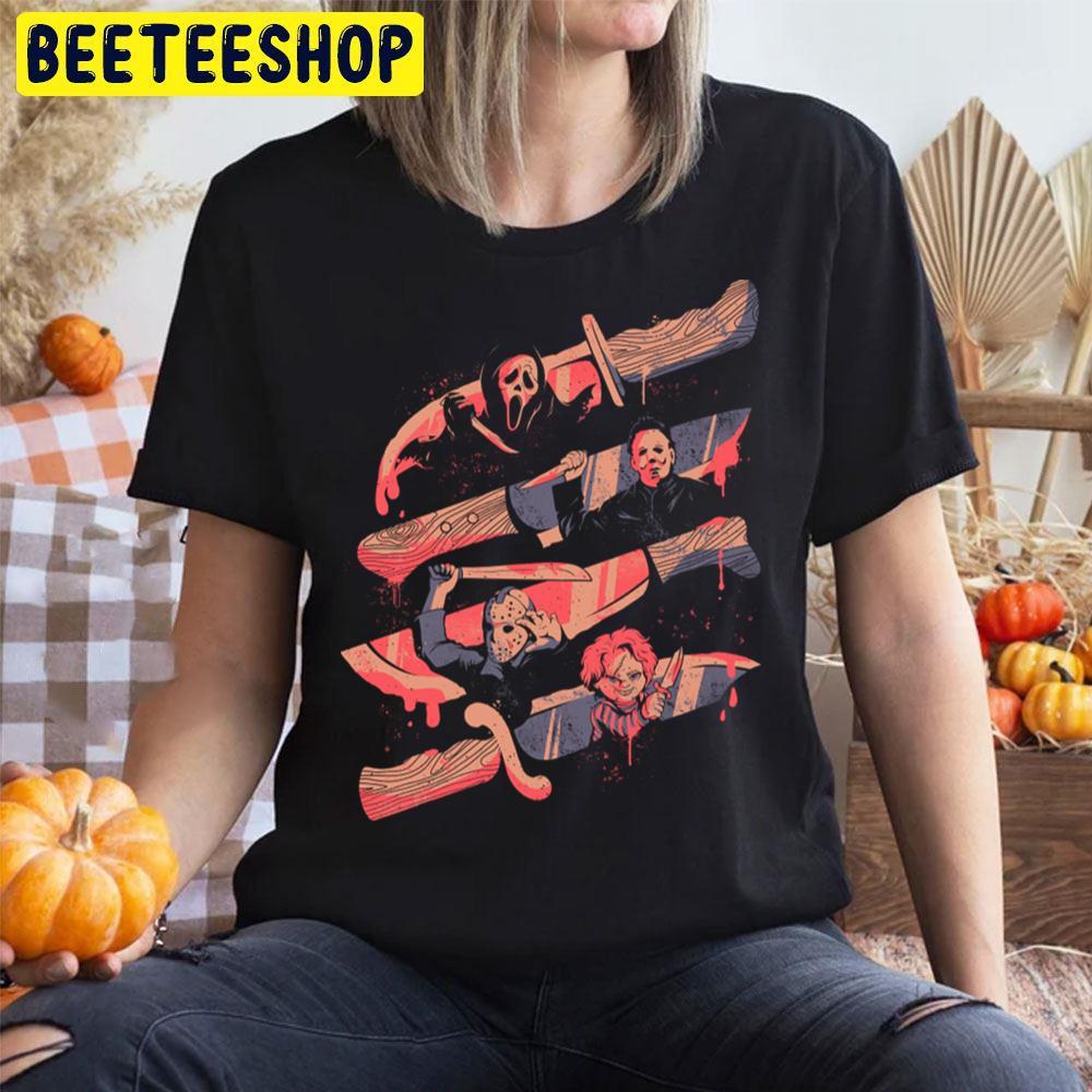 Knife Killers Scary Terror Halloween Beeteeshop Trending Unisex T-Shirt