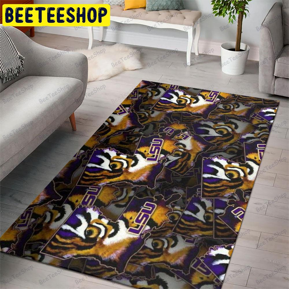 Louisiana State University Tiger State American Sports Teams Beeteeshop Rug Rectangle