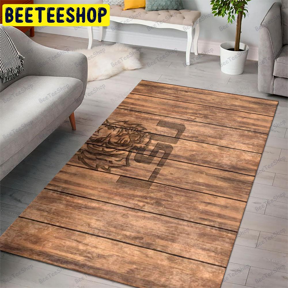 Louisiana State University Tigers On Wood 11×16 American Sports Teams Beeteeshop Rug Rectangle