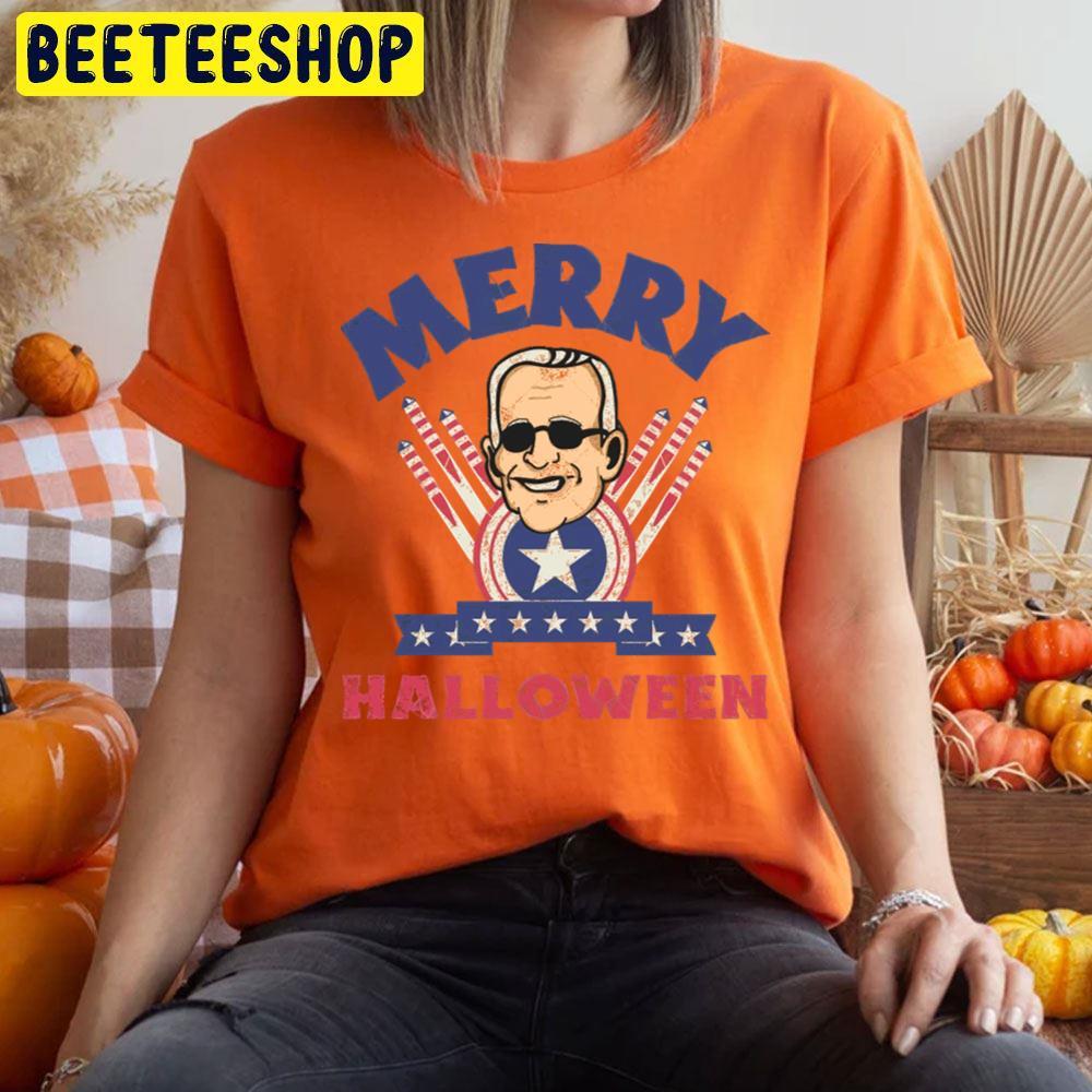 Merry Halloween Joe Biden Funny Beeteeshop Trending Unisex T-Shirt