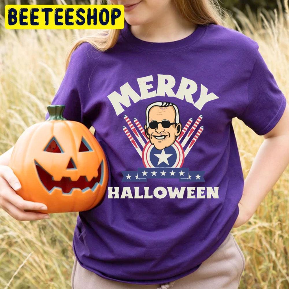 Merry Halloween Joe Biden Funny Confused Happy 4th Of July Beeteeshop Trending Unisex T-Shirt