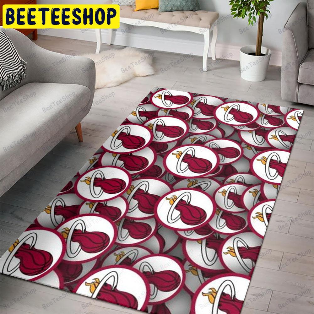 Miami Heat American Sports Teams Beeteeshop Rug Rectangle