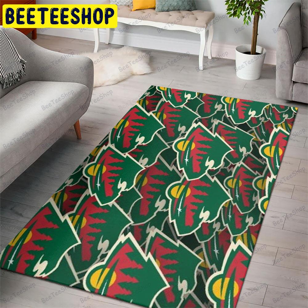 Minnesota Wild 22 American Sports Teams Beeteeshop Rug Rectangle