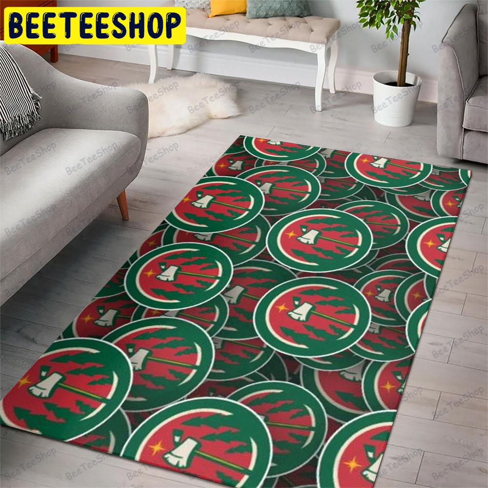 Minnesota Wild 24 American Sports Teams Beeteeshop Rug Rectangle