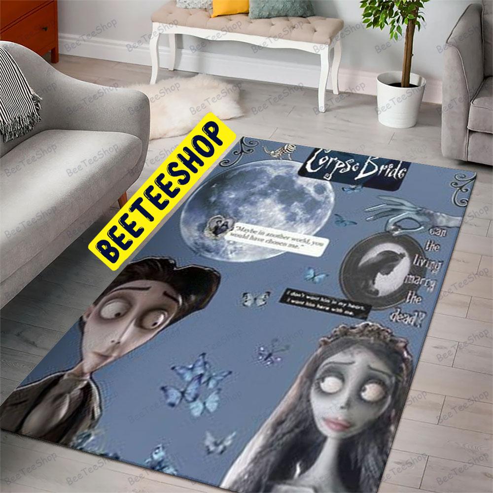 Moon Dog And Corpse Bride Halloween Beeteeshop Rug Rectangle