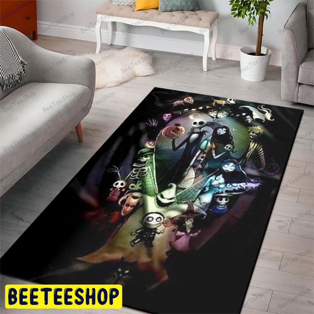 Movie Style Dark Night The Nightmare Before Christmas Halloween Beeteeshop Rug Rectangle