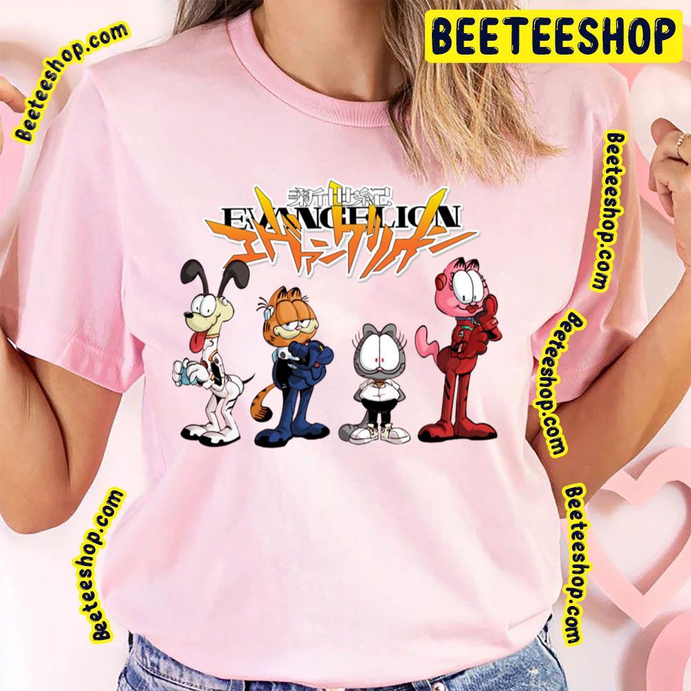 Neon Evangelion Garfield Beeteeshop Trending Unisex T-Shirt