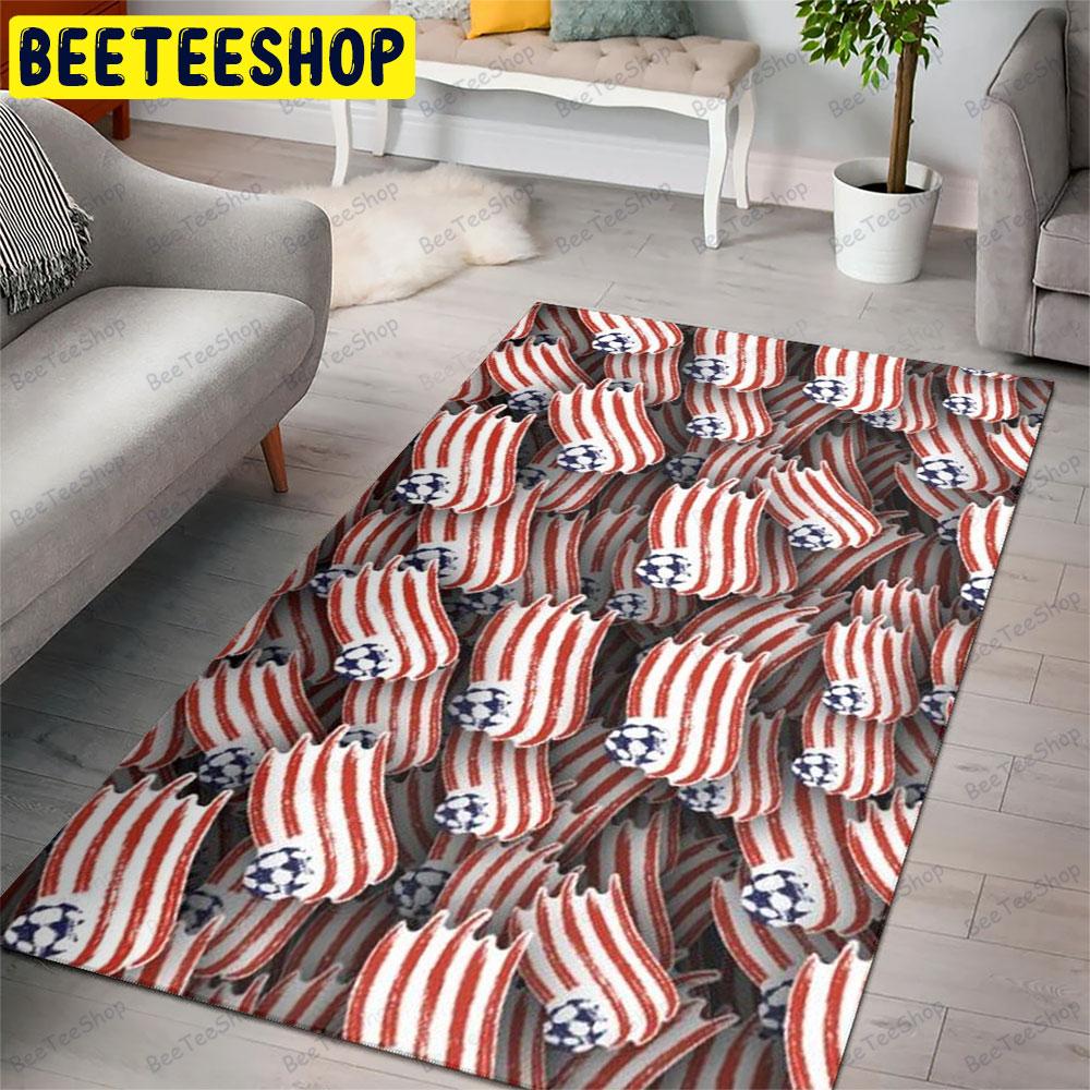 New England Revolution 22 American Sports Teams Beeteeshop Rug Rectangle