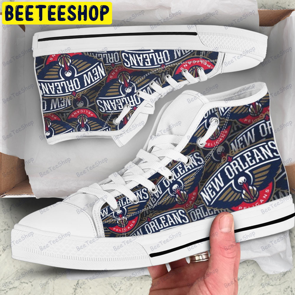 New Orleans Pelicans 22 American Sports Teams Adults High Top Canvas Shoes