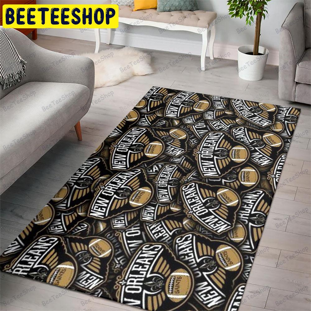 New Orleans Saints 22 American Sports Teams Beeteeshop Rug Rectangle