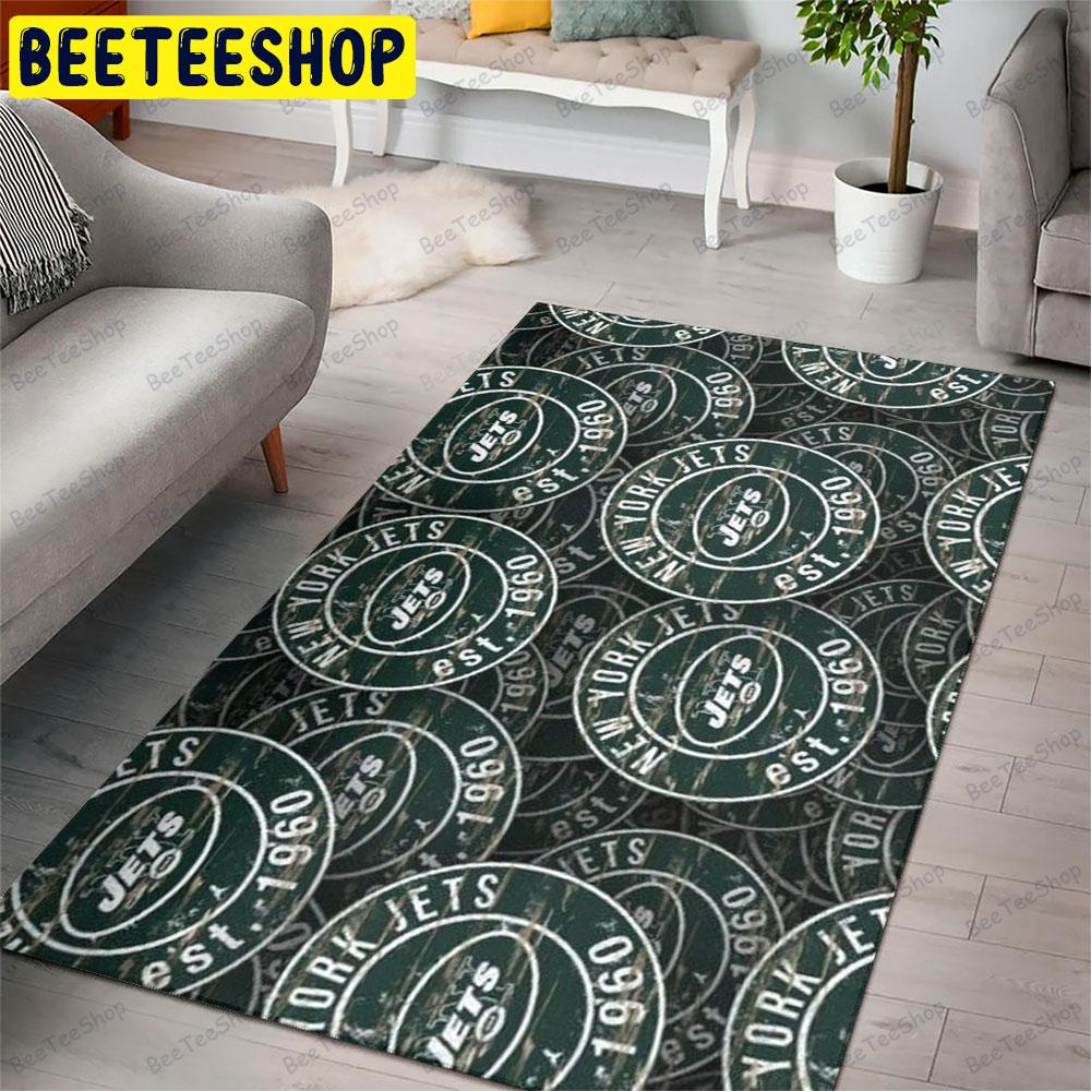 New York Jets 24 American Sports Teams Beeteeshop Rug Rectangle