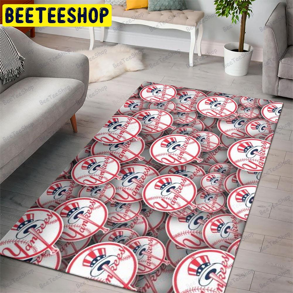 New York Yankees 23 American Sports Teams Beeteeshop Rug Rectangle