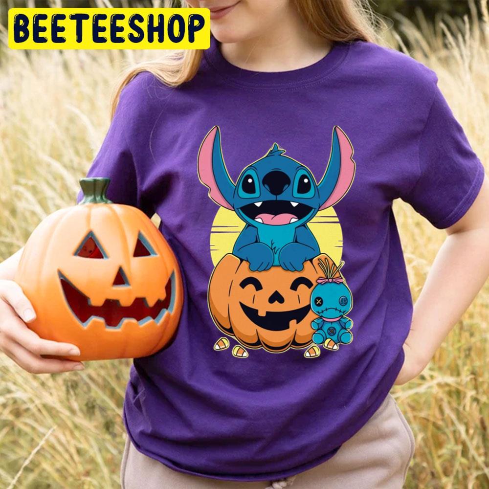 Ohana Stitch In Pumpkin Halloween Beeteeshop Trending Unisex T-Shirt