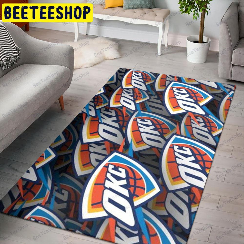 Oklahoma City Thunder American Sports Teams Beeteeshop Rug Rectangle