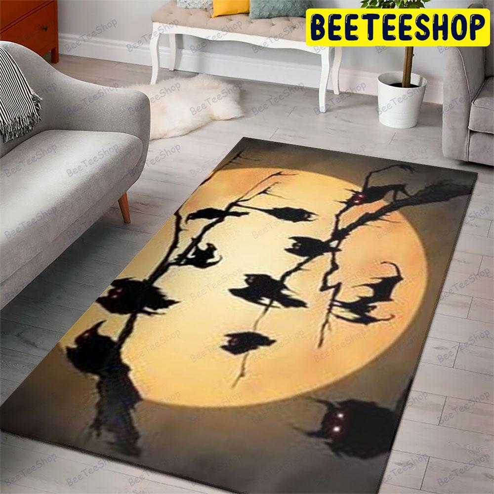 Owl Crows Halloween Pattern Beeteeshop Rug Rectangle