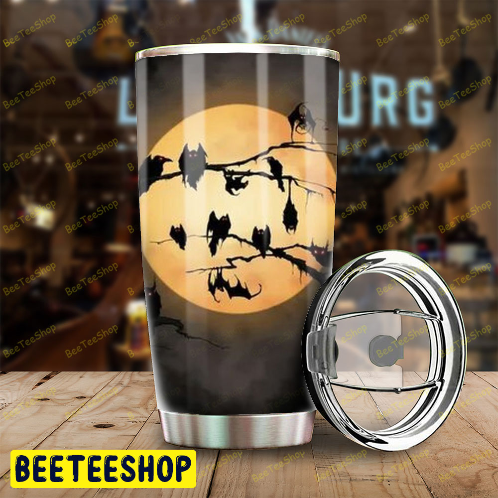 Owl Crows Halloween Pattern Tumbler