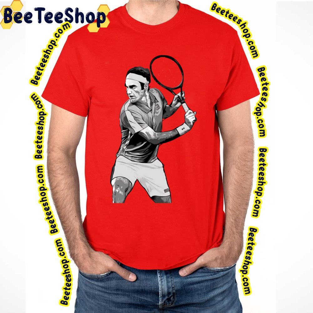 Pencil Style Roger Federer Beeteeshop Trending Unisex T-Shirt