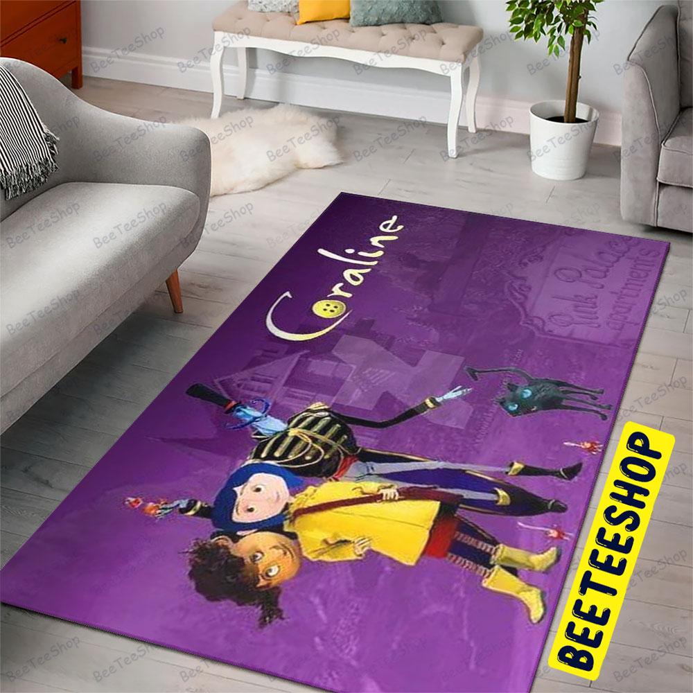 Pink Palace Coraline Jones Halloween Beeteeshop Rug Rectangle