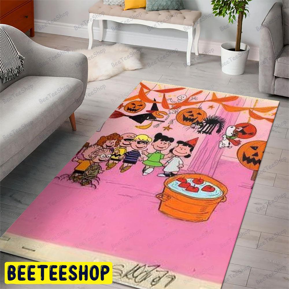 Pink Party It’s The Great Pumpkin Charlie Brown Halloween Beeteeshop Rug Rectangle