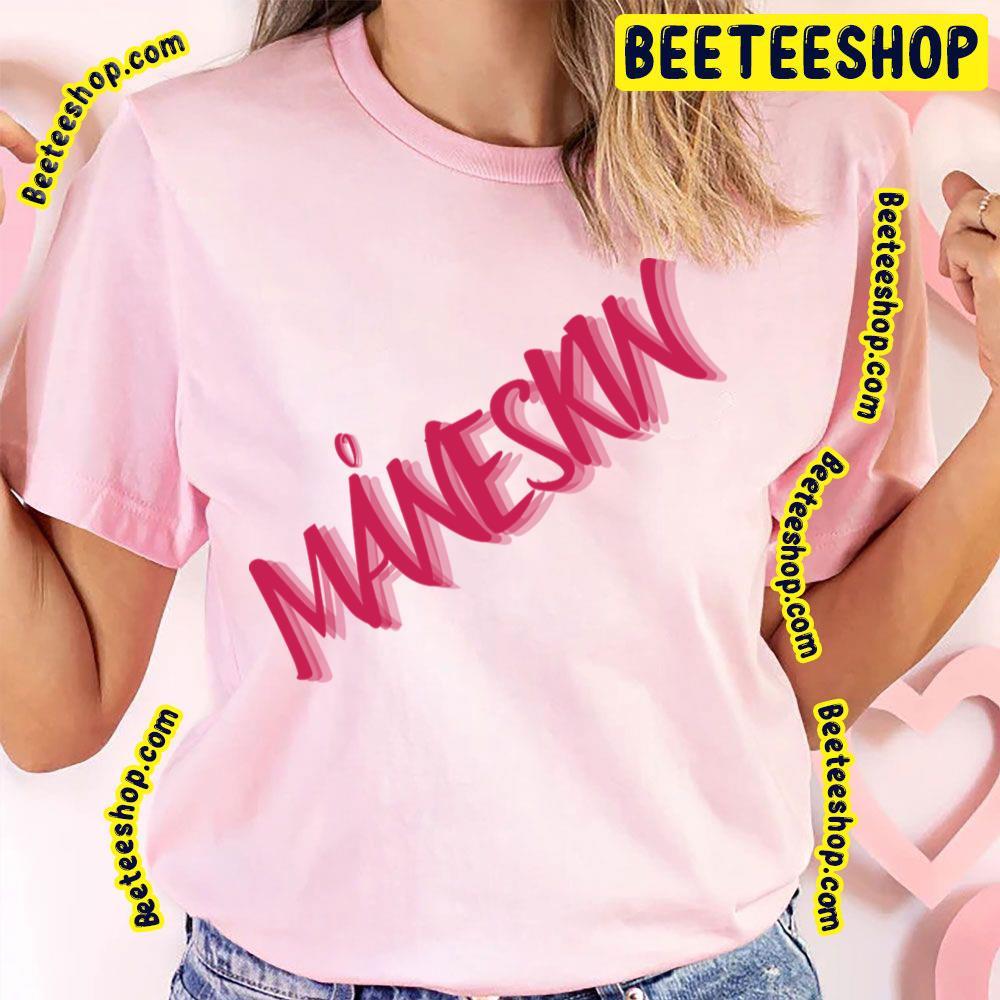 Pink Red Logo Maneskin Beeteeshop Trending Unisex T-Shirt