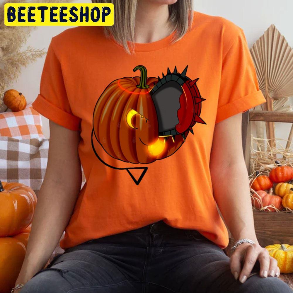 Pumpkin Pochita Blood Toon Chansaw Man Halloween Beeteeshop Trending Unisex T-Shirt